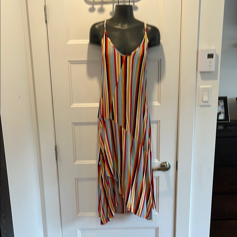 Multicolor Striped Maxi Dress